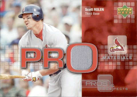 2005 Scott Rolen Upper Deck Pros & Prospects PRO MATERIALS JERSEY RELIC #PM-SR St. Louis Cardinals HOF