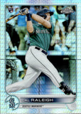 2022 Cal Raleigh Topps Chrome PRISM REFRACTOR ROOKIE RC #149 Seattle Mariners 2