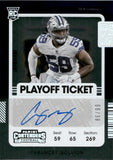 2021 Chauncey Golston Panini Contenders ROOKIE PLAYOFF TICKET AUTO 86/99 AUTOGRAPH RC #187 Dallas Cowboys