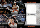 2025 Adley Rutschman Colton Cowser Topps MAJOR LEAGUE MATERIAL DUAL JERSEY 02/99 RELIC #MLMD2-RC Baltimore Orioles