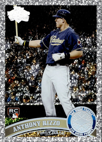 2011 Anthony Rizzo Topps Update DIAMOND ANNIVERSARY ROOKIE RC #US55 San Diego Padres