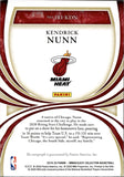 2019-20 Kendrick Nunn Panini Immaculate ROOKIE AUTO 71/99 AUTOGRAPH RC #IRI-KDN Miami Heat