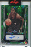 2025 Allen Iverson Leaf Metal GREEN ICE AUTO JERSEY NUMBER 03/15 AUTOGRAPH #MA-AI1 Philadelphia 76ers HOF