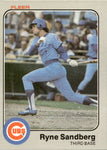 1983 Ryne Sandberg Fleer ROOKIE RC #507 Chicago Cubs HOF