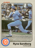 1983 Ryne Sandberg Fleer ROOKIE RC #507 Chicago Cubs HOF