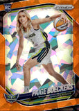 2025 Paige Bueckers Panini Prizm WNBA ORANGE ICE VARIATION ROOKIE RC #147 Dallas Wings