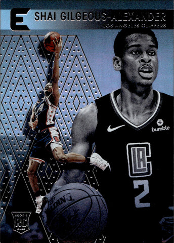 2018-19 Shai Gilgeous-Alexander Panini Chronicles ESSENTIALS ROOKIE Los Angeles Clippers #216