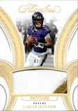 2025 Lamar Jackson Panini Flawless HOLO GOLD PATCH 02/25 RELIC #PAT-LMJ Baltimore Ravens