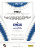 2023 Tamina Panini Immaculate WWE GOLD SHIRT 08/10 RELIC #RM-TMN Friday Night Smackdown