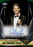 2025 John "Bradshaw" Layfield Topps Chrome GREEN REFRACTOR HALL OF FAME AUTO 062/150 AUTOGRAPH #HOF-JL WWE Legend