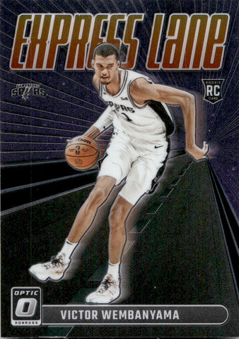 2023-24 Victor Wembanyama Donruss Optic EXPRESS LANE ROOKIE RC #8 San Antonio Spurs 3