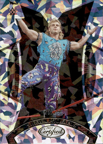 2023 Shawn Michaels Panini Chronicles WWE CERTIFIED CRACKED ICE 23/25 #204 WWE Legend