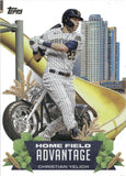 2022 Christian Yelich Topps Series 2 HOME FIELD ADVANTAGE #HA-13 Milwaukee Brewers