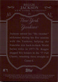 2009 Reggie Jackson Topps Sterling FRAMED BURGUNDY 10/10 #21 New York Yankees HOF
