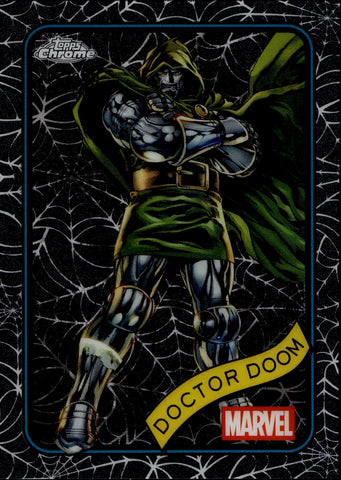 2025 Doctor Doom Topps Chrome Marvel SPIDER WEB REFRACTOR 145/399 #148