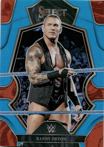 2023 Randy Orton Panini Select WWE LIGHT BLUE PREMIER LEVEL 016/199 #101 Monday Night Raw