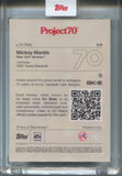 2021 Mickey Mantle Topps Project 70 DJ Skee 1952 TOPPS #216 New York Yankees HOF