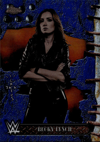 2025 Becky Lynch Topps Chrome x Cactus Jack BLUE REFRACTOR 078/150 #59 Monday Night Raw