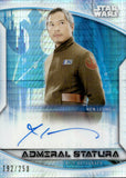 2020 Ken Leung as Admiral Statura Autograph Topps Chrome Star Wars Perspectives #A-KL PRISM REFRACTOR 192/250 AUTO