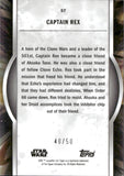 2022 Captain Rex Topps Star Wars Masterwork #57 40/50 PURPLE