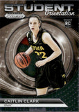 2024 Caitlin Clark Panini Prizm Draft Picks STUDENT ORIENTATION ROOKIE RC #22 Indiana Fever Iowa Hawkeyes