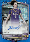 2025-26 Grace Knox Bowman University Chrome 1st BOWMAN BLUE MOJO REFRACTOR CHROME PROSPECT AUTOGRAPH 123/150 #CPA-GK LSU Tigers