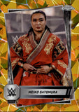 2025 Meiko Satomura Topps Chrome SAPPHIRE GOLD REFRACTOR 46/50 #121