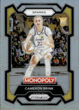 2024 Cameron Brink Panini Prizm MONOPOLY SILVER PRIZM ROOKIE RC #39 Los Angeles Sparks