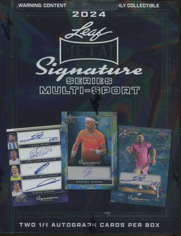 2024 Leaf Metal Signature Series Hobby, Box *RELEASES 5/31*