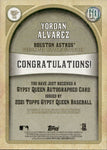 2021 Yordan Alvarez Topps Gypsy Queen SLATE SP AUTO AUTOGRAPH GQA-YA Houston Astros