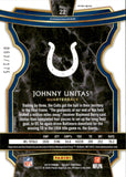 2019 Johnny Unitas Panini Select BLUE CHECKERBOARD CONCOURSE LEVEL 063/175 #22 Baltimore Colts HOF
