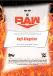 2025 Kofi Kingston Topps Chrome GEOMETRIC REFRACTOR RED BRAND AUTO AUTOGRAPH #RBA-KOF Monday Night Raw