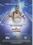 2025 Rey Mysterio Topps Universe WWE ORANGE WARP TRIPLE SUPERSTAR MAT 11/25 RELIC #TRS-RMY WWE HOF