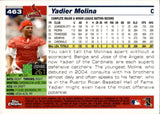 2005 Yadier Molina Topps Chrome #463 St. Louis Cardinals