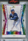 2025 Ryne Sandberg Leaf Spectacular RAINBOW FOIL 3/3 #83 Chicago Cubs HOF