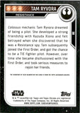 2023 Topps Chrome Star Wars Autograph Suzie McGrath as Tam Ryvora #38 AUTO 1