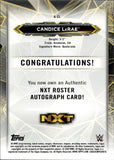 2020 Candice LaRae Topps WWE NXT ROSTER AUTO AUTOGRAPH #A-CL NXT