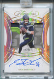 2025 Sam Darnold Pannini Flawless HOLO GOLD DUAL PATCH AUTO 13/25 AUTOGRAPH RELIC #DPA-SDD Seattle Seahawks