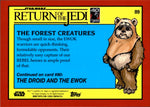 2023 The Forest Creatures Topps Chrome Star Wars Sapphire Edition GREEN 18/60 #89 Return of the Jedi