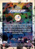 2018 Aaron Judge Topps Fire BLUE FIRED UP #F-5 New York Yankees
