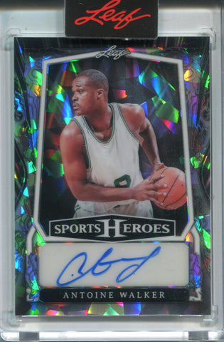 2025 Antoine Walker Leaf Sports Heroes CRACKED ICE AUTO 10/35 AUTOGRAPH #BA-AW1 Boston Celtics