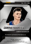 2024 Christian Braun Panini Prizm Draft CAMPUS FAVORITES AUTO Denver Nuggets #CFS-CBR