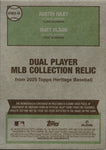 2025 Austin Riley Matt Olson Topps Heritage DUAL MLB COLLECTION BATRELIC #DPMCR-RO Atlanta Braves