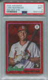 2022 Lars Nootbaar Topps Archives RED HOT FOIL ROOKIE 33/50 RC PSA 9 #156 St. Louis Cardinals 1739