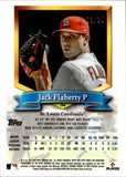 2021 Jack Flaherty Topps Finest FLASHBACK BLACK REFRACTOR 22/25 JERSEY NUMBER #156 St. Louis Cardinals