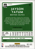 2020-21 Jayson Tatum Donruss Optic PURPLE DISCO #77 Boston Celtics
