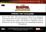 2025 Finding the Cavillrine Topps Chrome Deadpool and Wolverine YELLOW AND BLUE XFRACTOR REFRACTOR 07/15 #61 Marvel