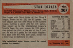 1954 Stan Lapata Bowman #207 Philadelphia Phillies BV $12