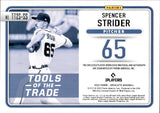 2022 Spencer Strider Panini Absolute ROOKIE TOOLS OF THE TRADE DUAL JERSEY AUTO 178/199 AUTOGRAPH RELIC #TT2S-SS Atlanta Braves