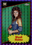 2025 Wendi Richter Topps Chrome WWE 1985 DESIGN PURPLE GEOMETRIC REFRACTOR SSP 03/10 #85TL-WR WWE Legend